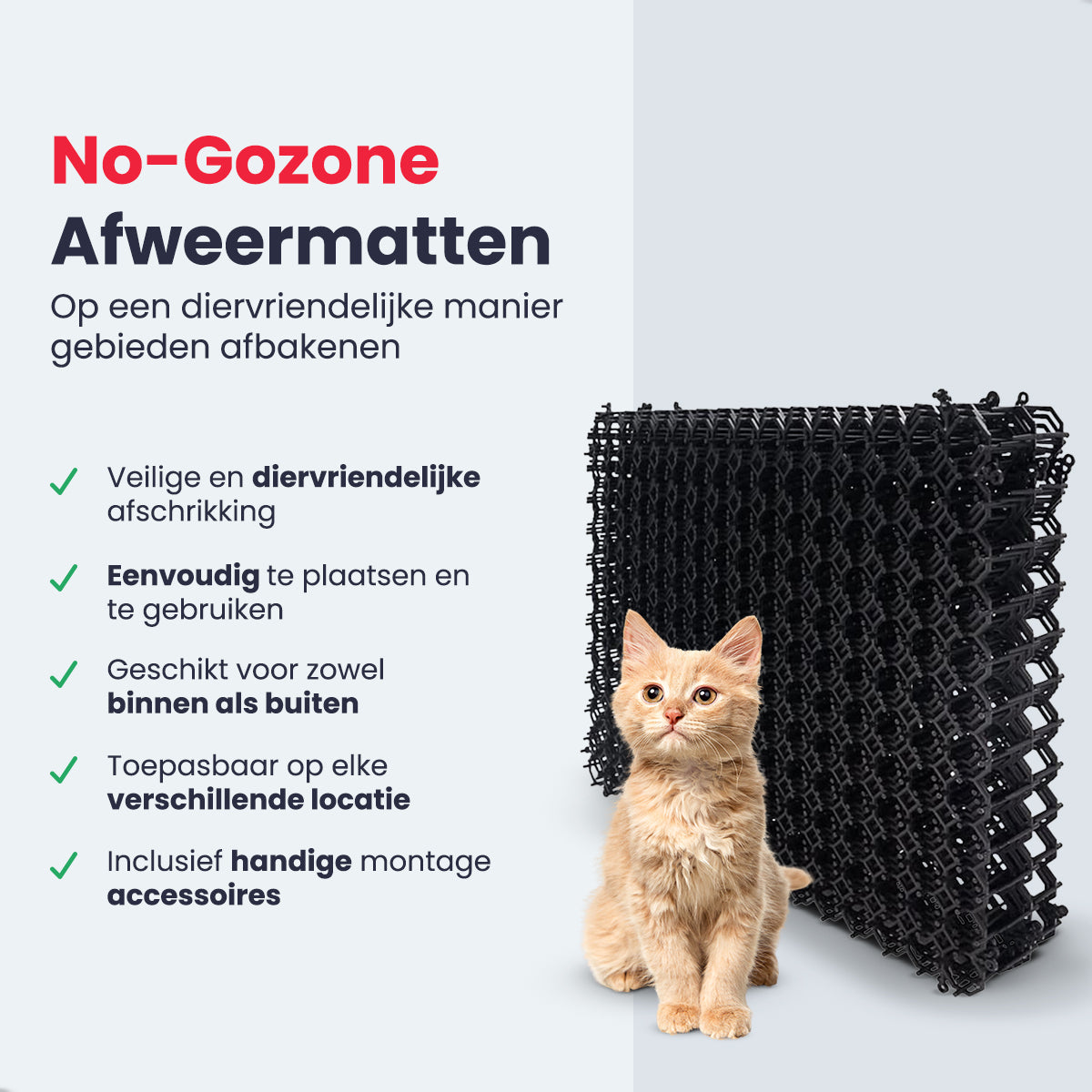 Pest Protest 10-Pack Kattenverjager Afweermatten Set - Pest Protest